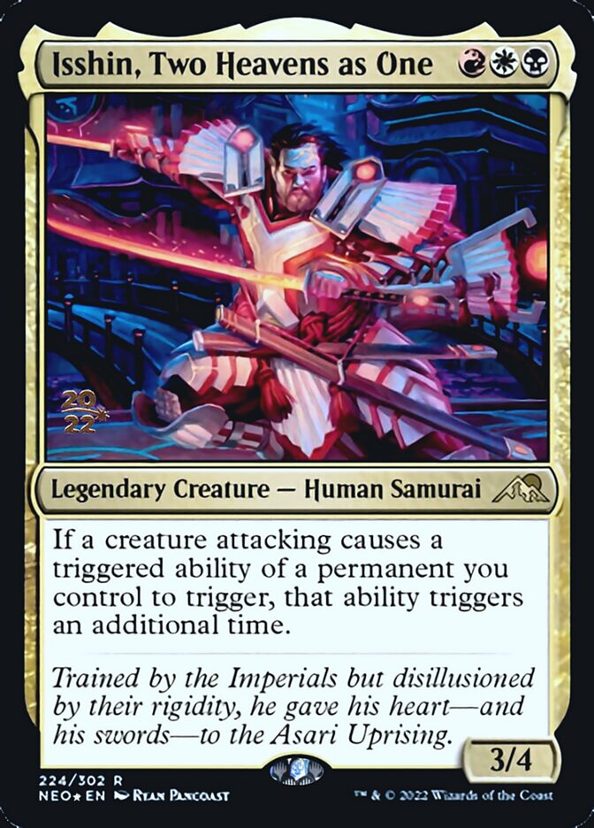 Isshin, Two Heavens as One [Kamigawa: Neon Dynasty Prerelease Promos] | Silver Goblin