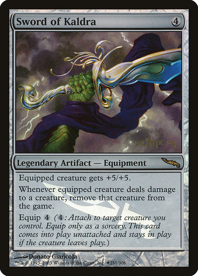 Sword of Kaldra [Mirrodin Promos] | Silver Goblin