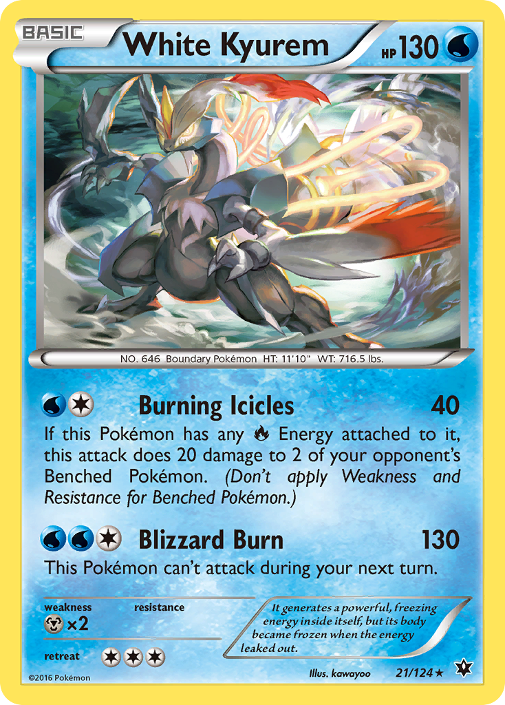 White Kyurem (21/124) [XY: Fates Collide] | Silver Goblin