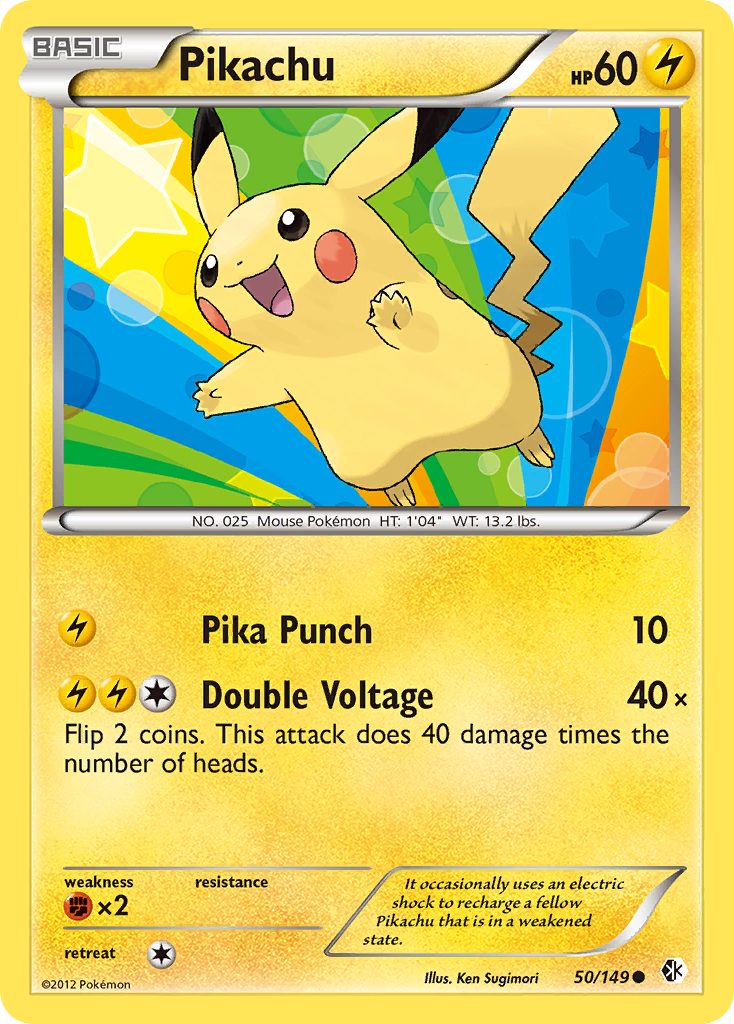 Pikachu (50/149) [Black & White: Boundaries Crossed] | Silver Goblin