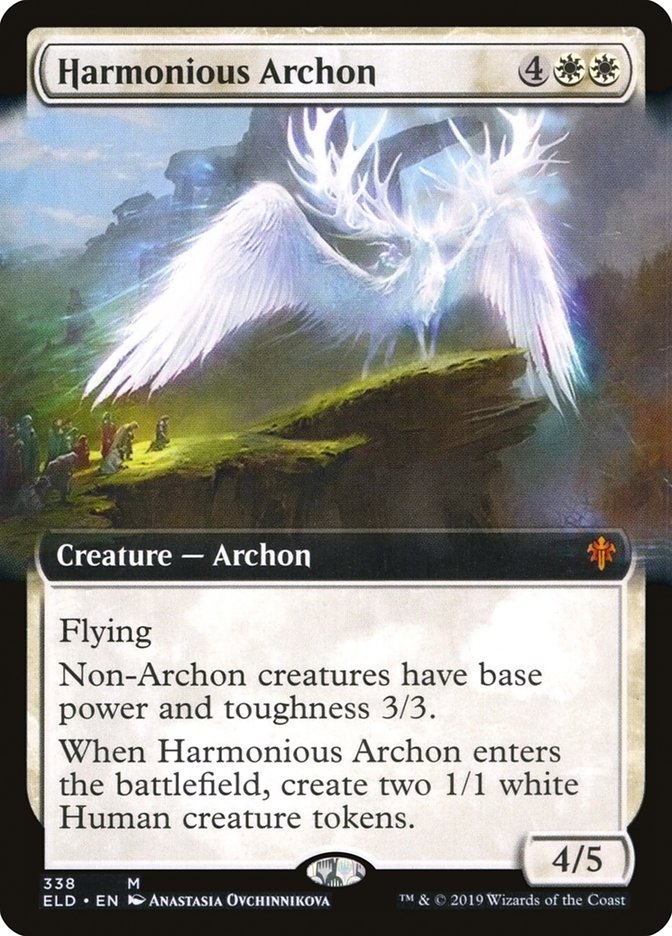 Harmonious Archon (Extended Art) [Throne of Eldraine] | Silver Goblin
