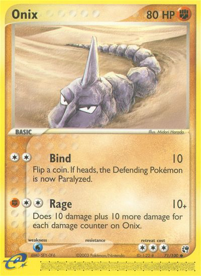 Onix (71/100) [EX: Sandstorm] | Silver Goblin