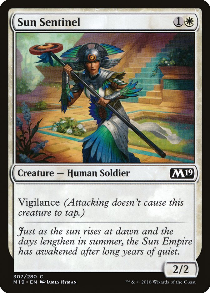 Sun Sentinel [Core Set 2019] | Silver Goblin