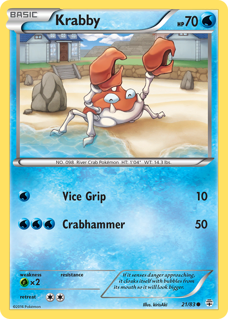 Krabby (21/83) [XY: Generations] | Silver Goblin