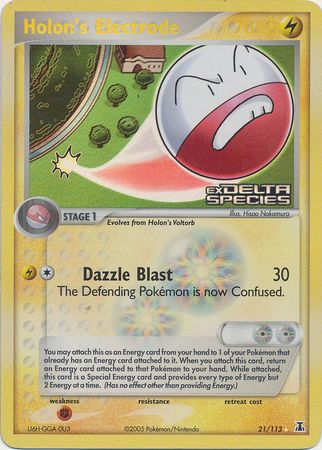 Holon's Electrode (21/113) (Stamped) [EX: Delta Species] | Silver Goblin