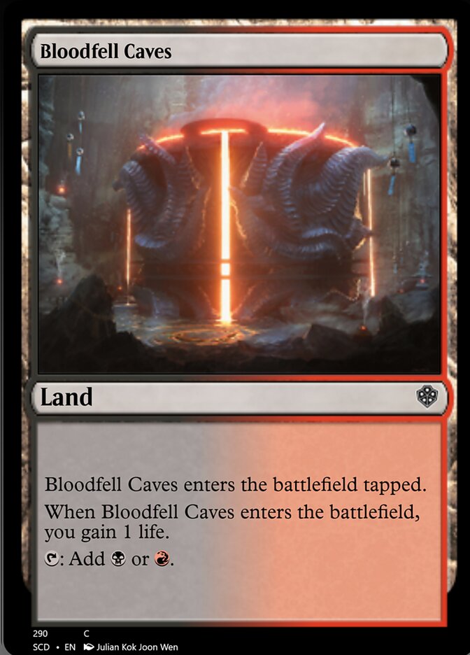 Bloodfell Caves [Starter Commander Decks] | Silver Goblin