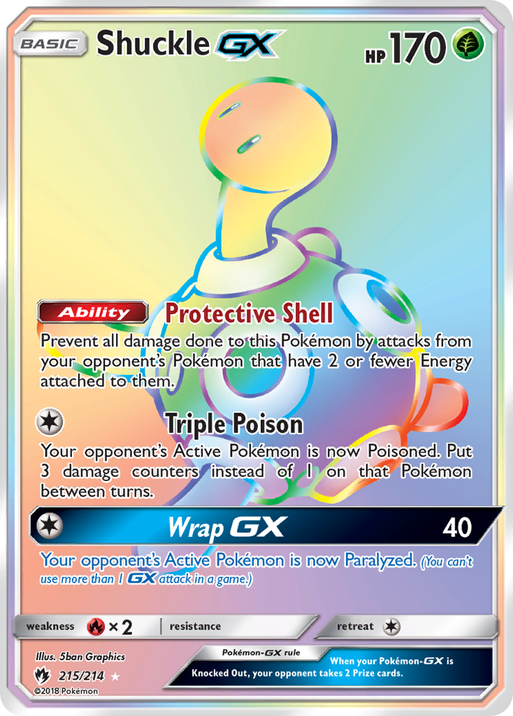 Shuckle GX (215/214) [Sun & Moon: Lost Thunder] | Silver Goblin