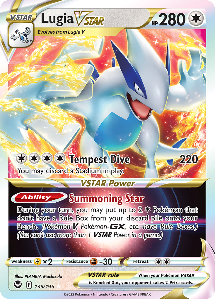 Lugia VSTAR (139/195) (Jumbo Card) [Sword & Shield: Silver Tempest] | Silver Goblin