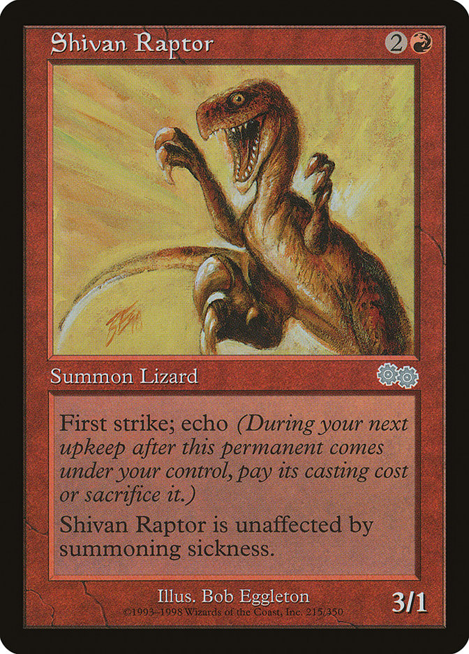 Shivan Raptor [Urza's Saga] | Silver Goblin