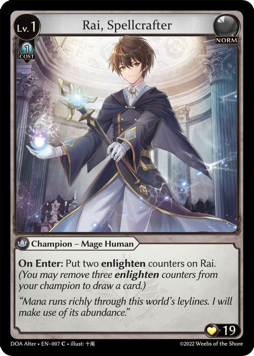 Rai, Spellcrafter (007) [Dawn of Ashes: Alter Edition] | Silver Goblin