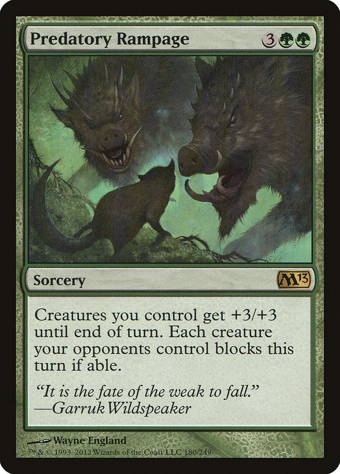 Predatory Rampage [Magic 2013] | Silver Goblin