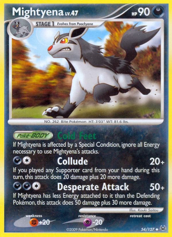 Mightyena (54/127) [Platinum: Base Set] | Silver Goblin