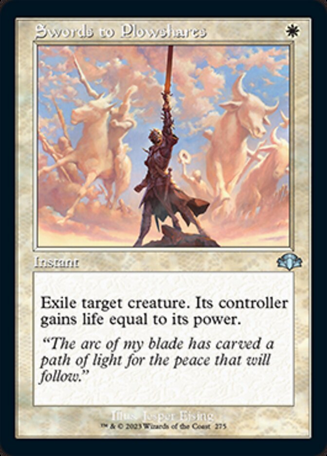 Swords to Plowshares (Retro) [Dominaria Remastered] | Silver Goblin