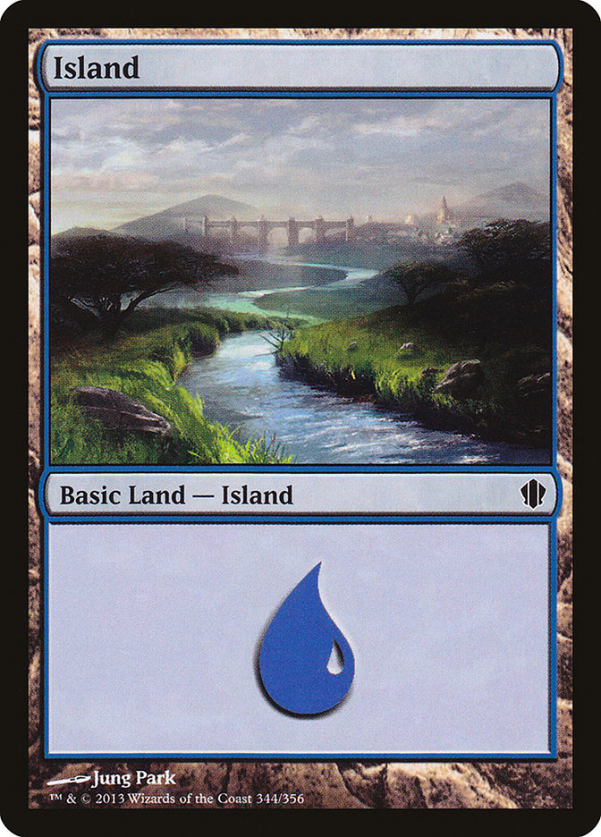 Island (344) [Commander 2013] | Silver Goblin