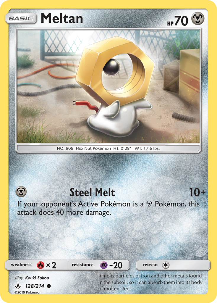 Meltan (128/214) [Sun & Moon: Unbroken Bonds] | Silver Goblin