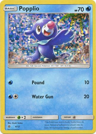 Popplio (4/12) [McDonald's Promos: 2017 Collection] | Silver Goblin