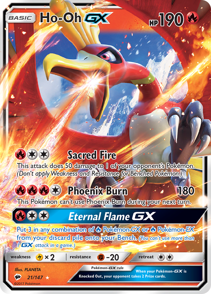 Ho-Oh GX (21/147) [Sun & Moon: Burning Shadows] | Silver Goblin