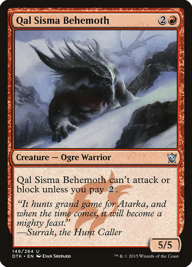 Qal Sisma Behemoth [Dragons of Tarkir] | Silver Goblin