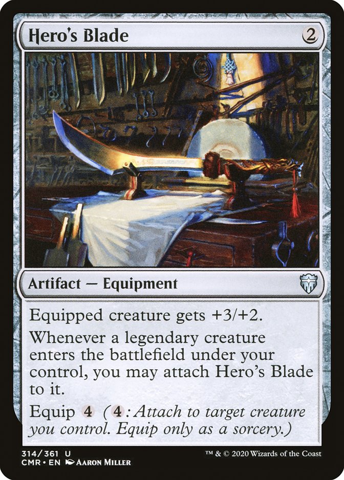 Hero's Blade (314) [Commander Legends] | Silver Goblin