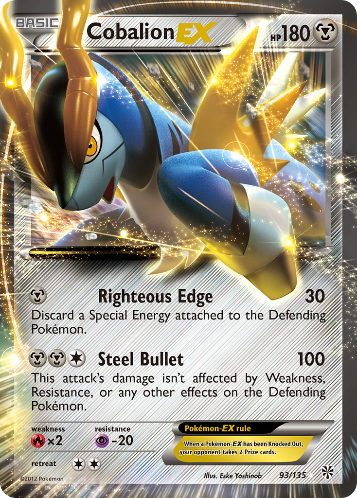 Cobalion EX (93/135) [Black & White: Plasma Storm] | Silver Goblin