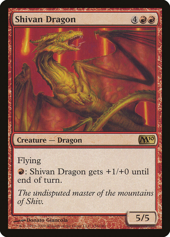 Shivan Dragon [Magic 2010] | Silver Goblin