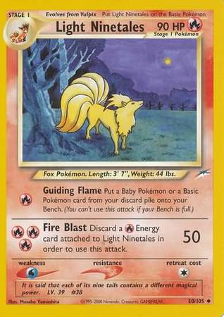 Light Ninetales (50/105) [Neo Destiny Unlimited] | Silver Goblin