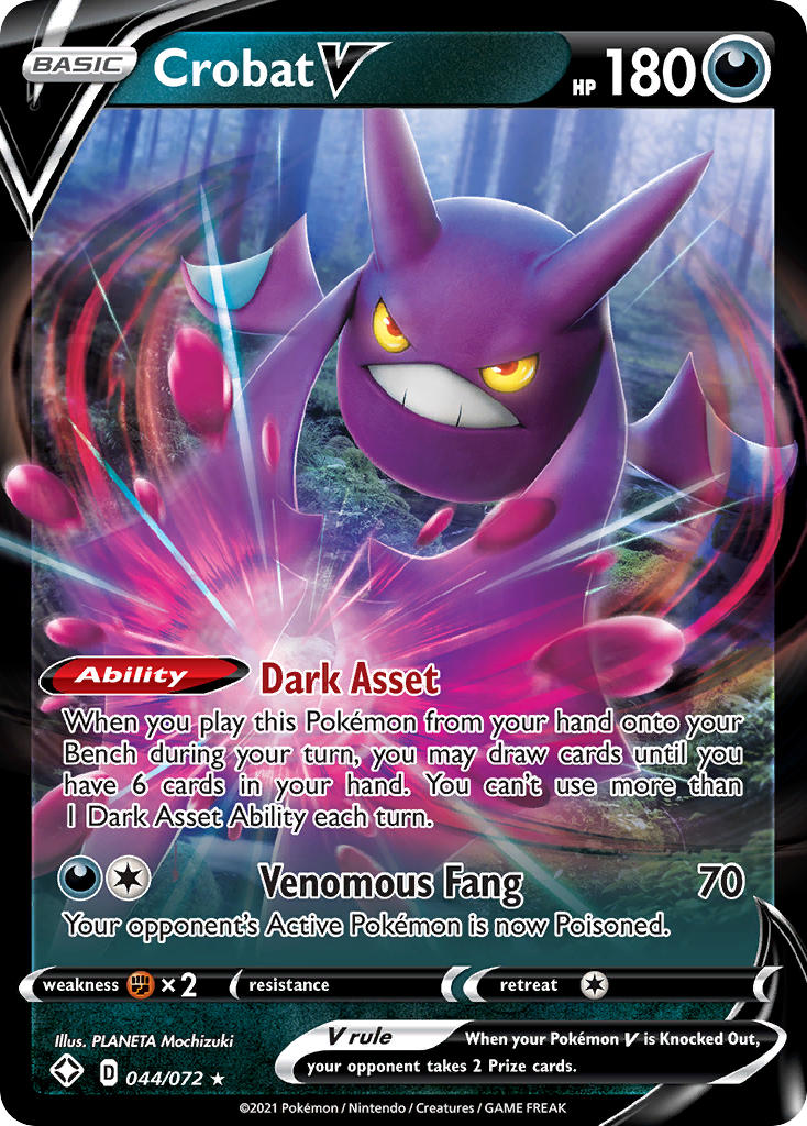 Crobat V (044/072) [Sword & Shield: Shining Fates] | Silver Goblin