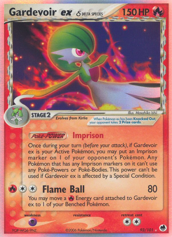 Gardevoir ex (93/101) (Delta Species) [EX: Dragon Frontiers] | Silver Goblin