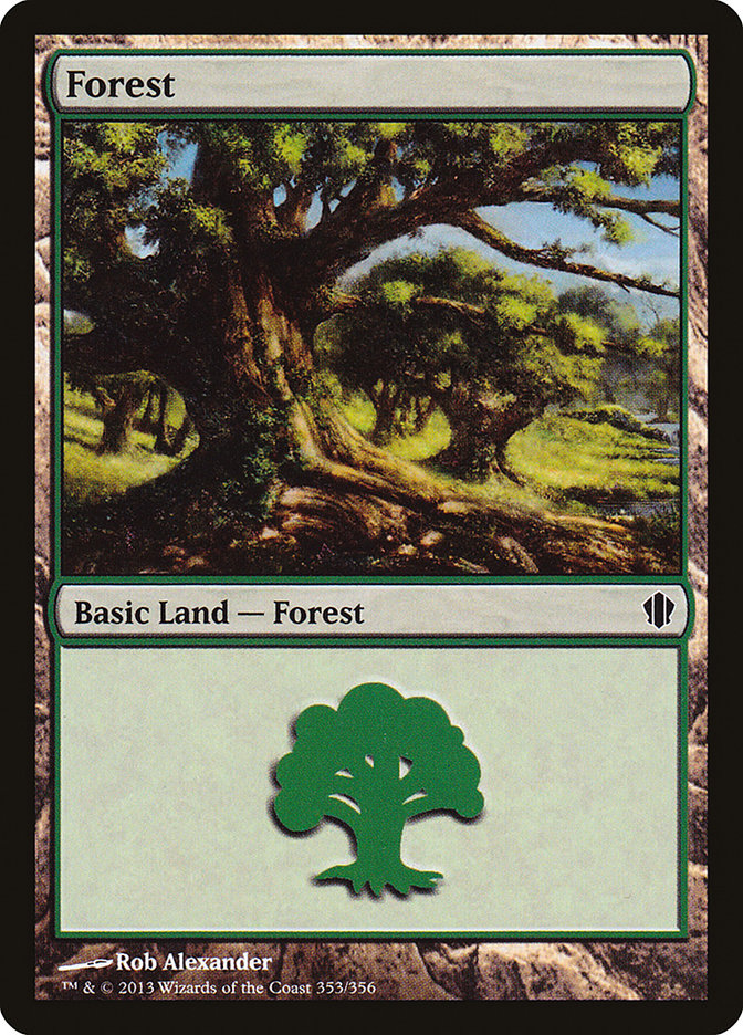 Forest (353) [Commander 2013] | Silver Goblin