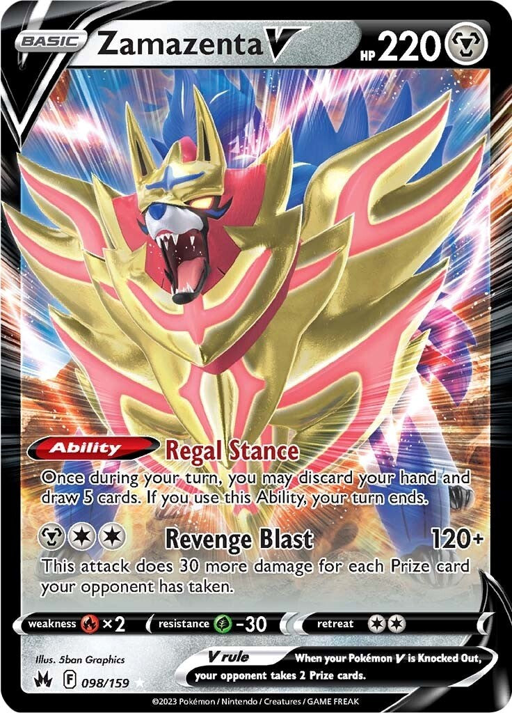 Zamazenta V (098/159) [Sword & Shield: Crown Zenith] | Silver Goblin