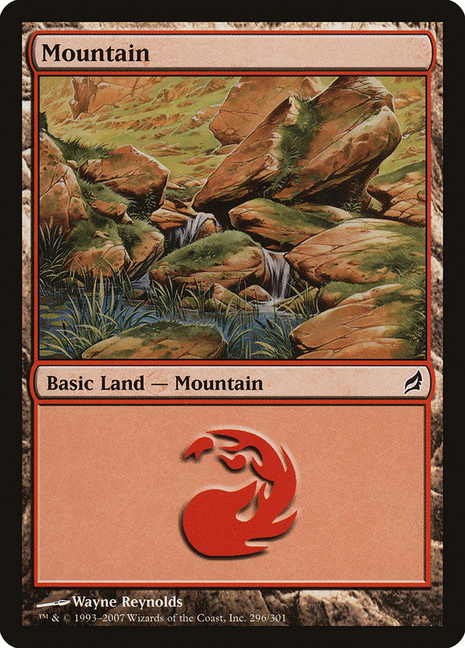 Mountain (296) [Lorwyn] | Silver Goblin