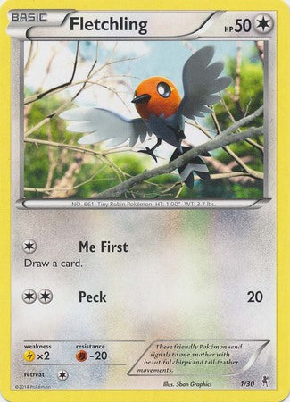 Fletchling (1/30) [XY: Trainer Kit 1 - Bisharp] | Silver Goblin