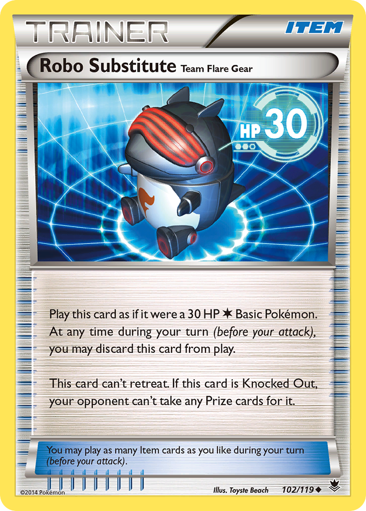 Robo Substitute Team Flare Gear (102/119) [XY: Phantom Forces] | Silver Goblin