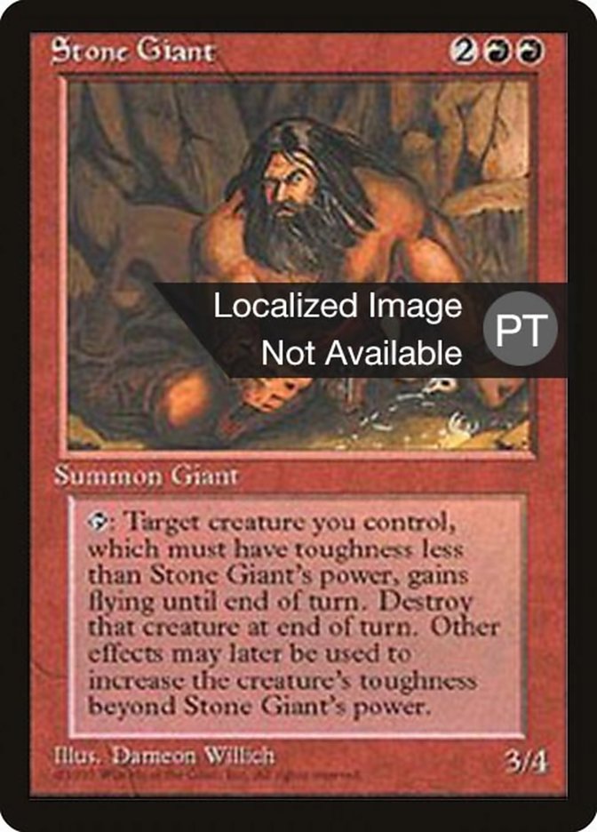 Stone Giant [Fourth Edition (Foreign Black Border)] | Silver Goblin