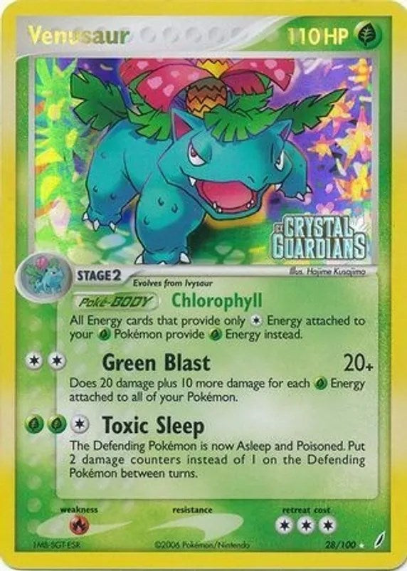 Venusaur (028/100) (Prerelease) [EX: Crystal Guardians] | Silver Goblin