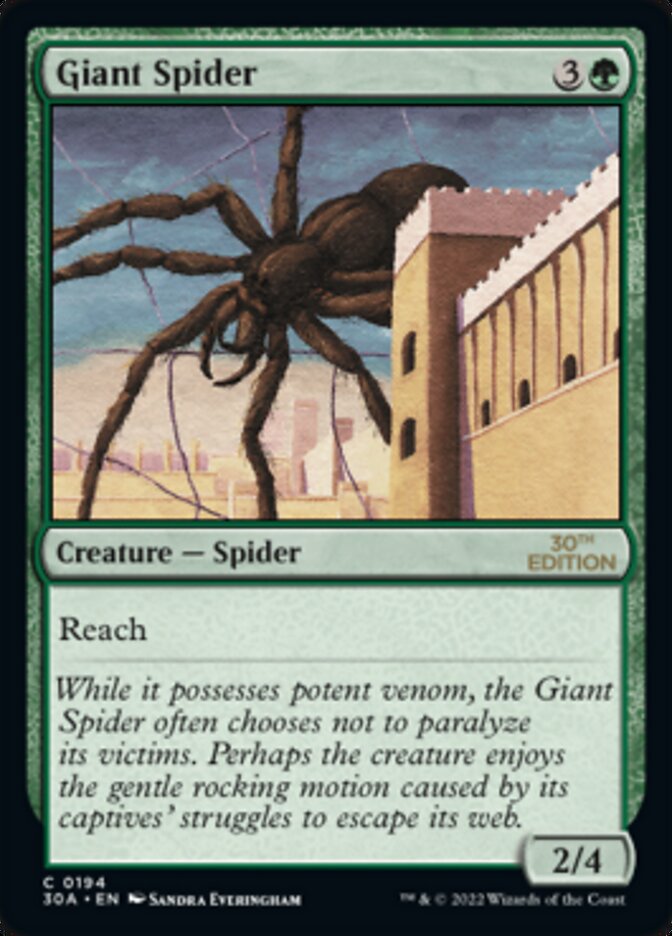 Giant Spider [30th Anniversary Edition] | Silver Goblin
