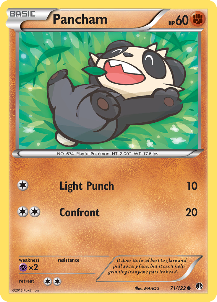 Pancham (71/122) [XY: BREAKpoint] | Silver Goblin