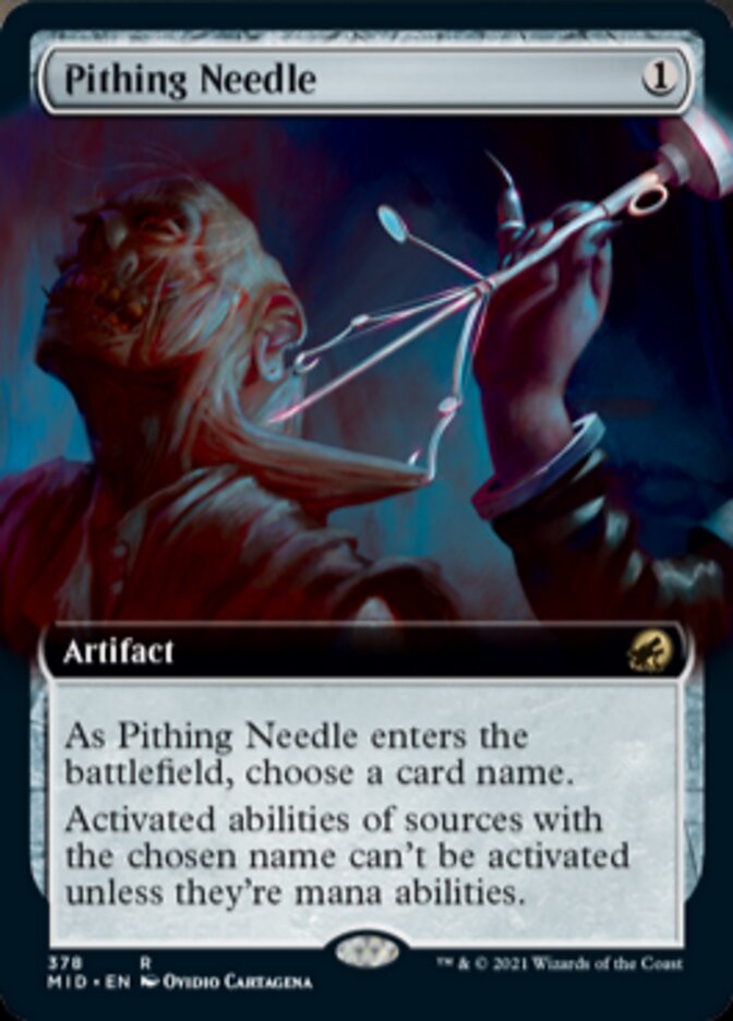 Pithing Needle (Extended Art) [Innistrad: Midnight Hunt] | Silver Goblin