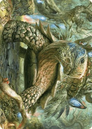 Blossoming Tortoise Art Card [Wilds of Eldraine Art Series] | Silver Goblin