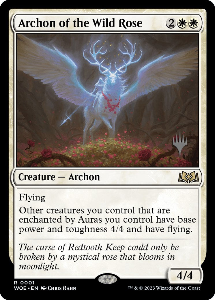 Archon of the Wild Rose (Promo Pack) [Wilds of Eldraine Promos] | Silver Goblin