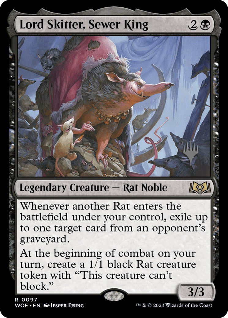 Lord Skitter, Sewer King (Promo Pack) [Wilds of Eldraine Promos] | Silver Goblin