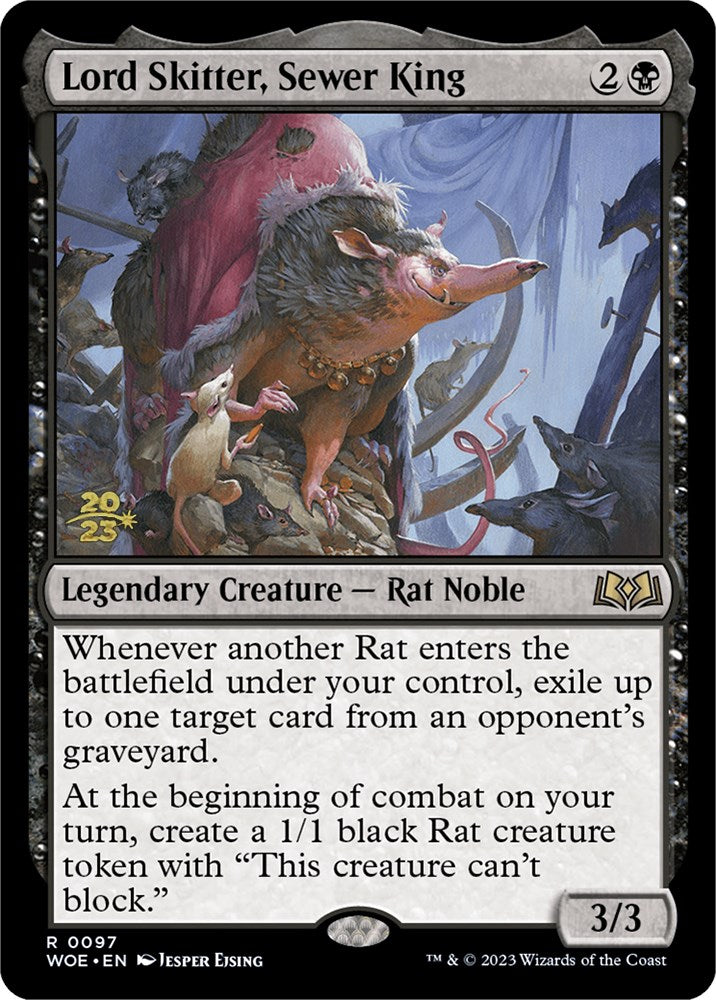 Lord Skitter, Sewer King [Wilds of Eldraine Prerelease Promos] | Silver Goblin