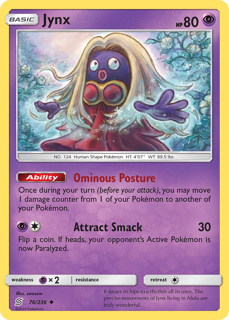 Jynx (76/236) [Sun & Moon: Unified Minds] | Silver Goblin