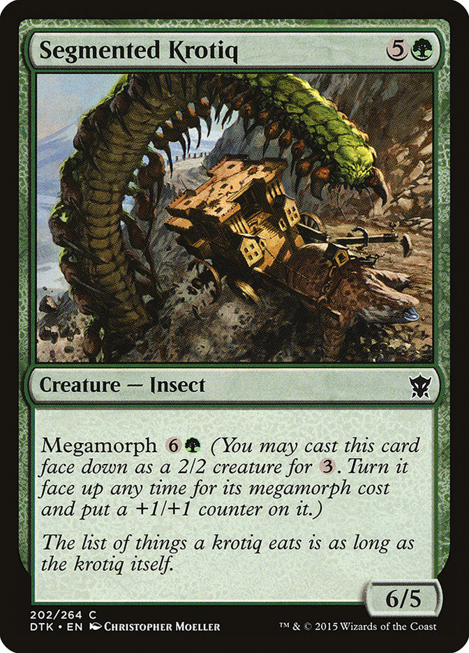 Segmented Krotiq [Dragons of Tarkir] | Silver Goblin