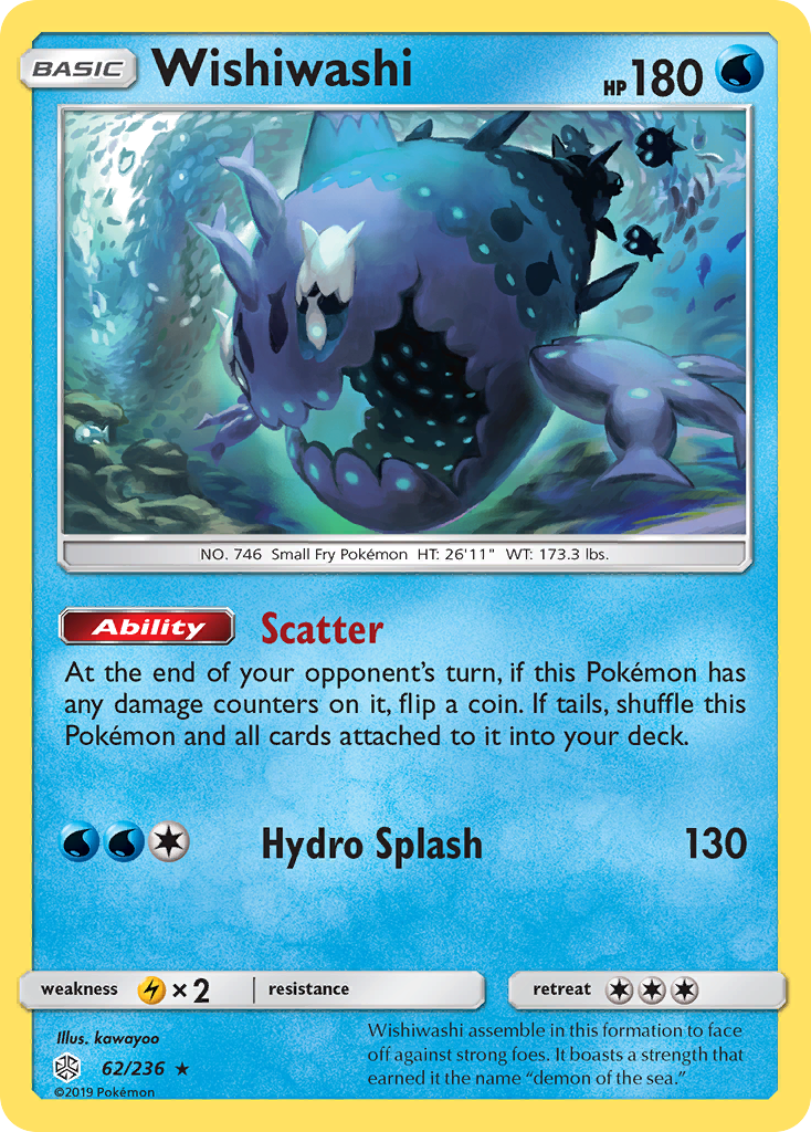 Wishiwashi (62/236) [Sun & Moon: Cosmic Eclipse] | Silver Goblin