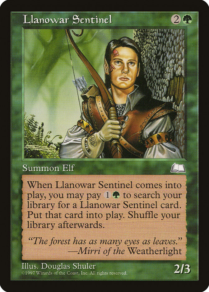 Llanowar Sentinel [Weatherlight] | Silver Goblin