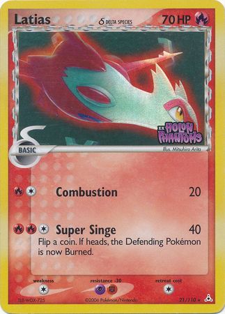 Latias (21/110) (Delta Species) (Stamped) [EX: Holon Phantoms] | Silver Goblin