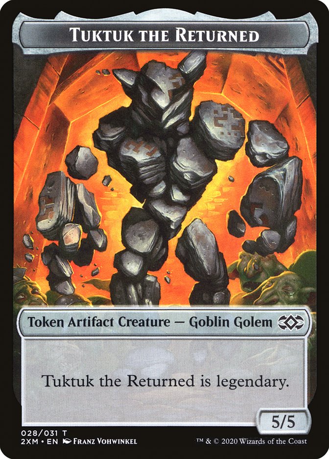 Plant // Treasure Double-Sided Token [Double Masters Tokens] | Silver Goblin