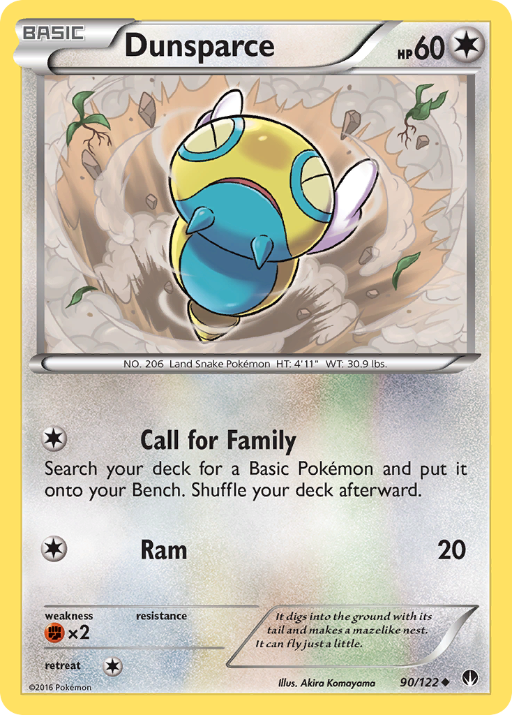 Dunsparce (90/122) [XY: BREAKpoint] | Silver Goblin