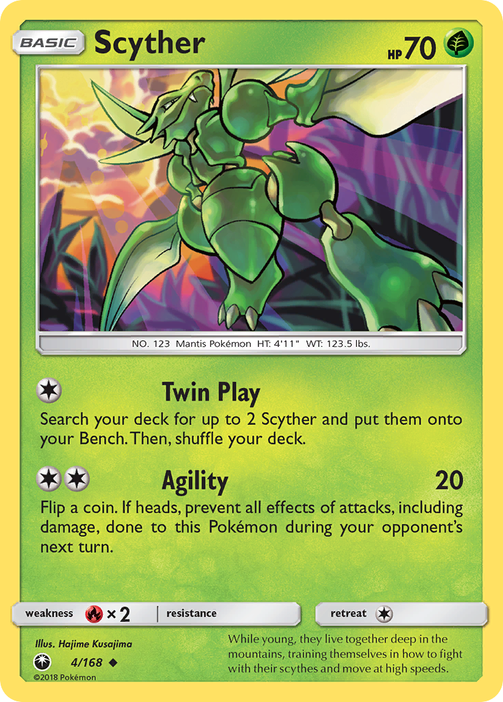 Scyther (4/168) [Sun & Moon: Celestial Storm] | Silver Goblin